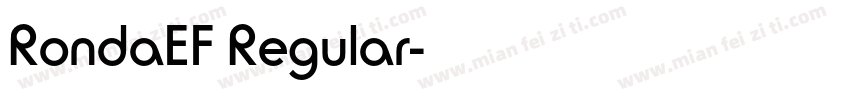 RondaEF Regular字体转换